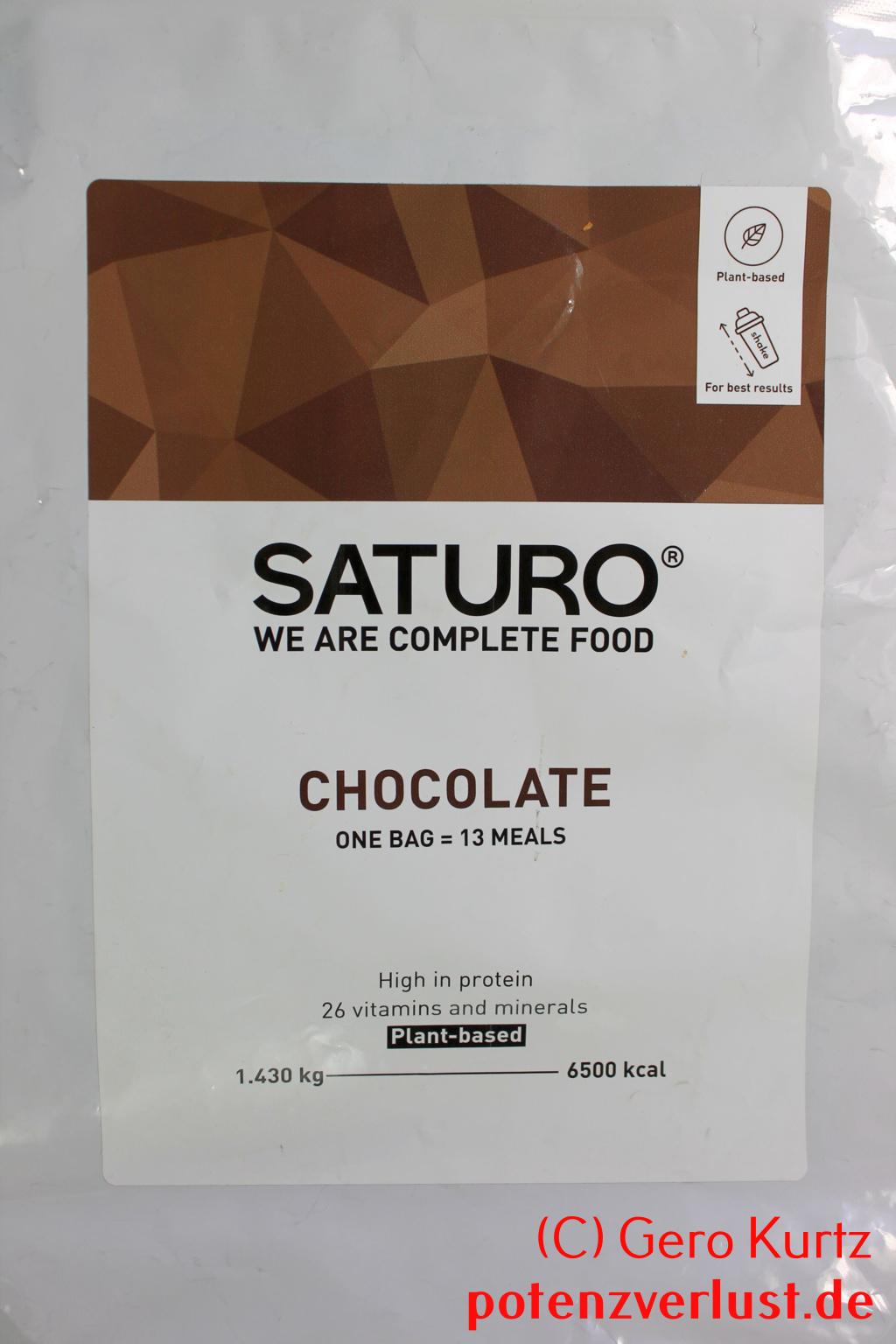 Mahlzeitersatz Saturo - Vorderansicht der Verpackung