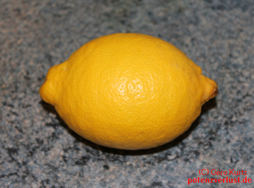 Erkältung - eine Zitrone